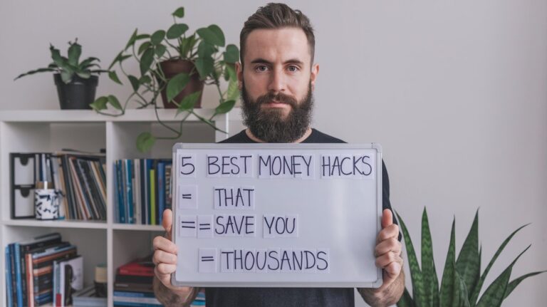 a-photo-of-a-man-with-a-beard-holding-a- white board